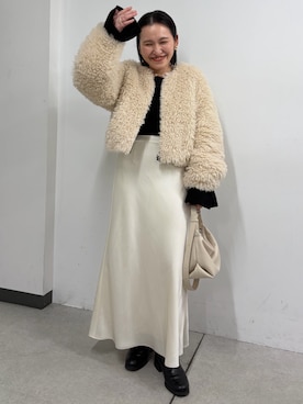 「アイテム（ブルゾン）」を使った、mari.kana_lemageさん（レディース・150cm・30代）の秋コーディネート