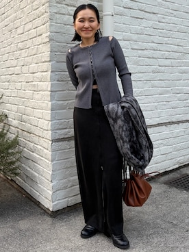 「アイテム（ブーツ）」を使った、mari.kana_lemageさん（レディース・150cm・30代）の冬コーディネート