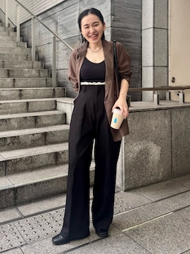 「アイテム（パンツ）」を使った、mari.kana_lemageさん（レディース・150cm・30代）の秋コーディネート
