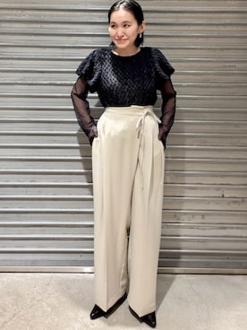 「アイテム（ローファー）」を使った、mari.kana_lemageさん（レディース・150cm）の秋コーディネート
