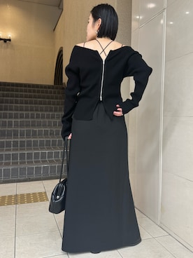 「レザー」｜「アイテム（キャミソール）」を使った、mari.kana_lemageさん（レディース・150cm）の秋コーディネート