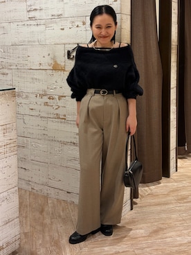 「アイテム（アクセサリー）」を使った、mari.kana_lemageさん（レディース・150cm・30代）の秋コーディネート