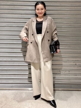 「アイテム（ジャケット/アウター）」を使った、mari.kana_lemageさん（レディース・150cm）の秋コーディネート