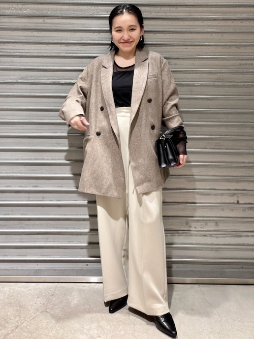 オケージョンにも◎】フロッキードットブラウス（シャツ/ブラウス