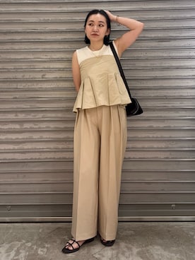 「アイテム（パンツ）」を使った、mari.kana_lemageさん（レディース・150cm・30代）の夏コーディネート