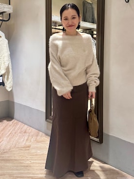 「アイテム（イエロー系）」を使った、mari.kana_lemageさん（レディース・150cm・30代）の秋コーディネート