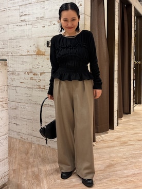 「アイテム（アクセサリー）」を使った、mari.kana_lemageさん（レディース・150cm・30代）の秋コーディネート