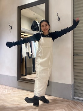 「アイテム（ワンピース/ドレス）」を使った、mari.kana_lemageさん（レディース・150cm・30代）の秋コーディネート