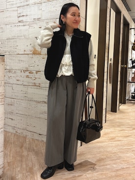 「CAPRICIEUX LE'MAGE（カプリシューレマージュ）のアイテム」を使った、mari.kana_lemageさん（レディース・150cm）の秋コーディネート