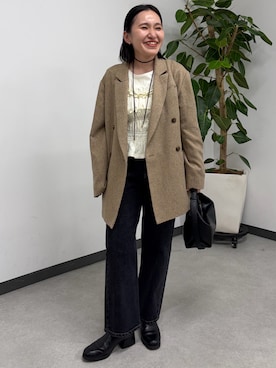 「アイテム（帽子）」を使った、mari.kana_lemageさん（レディース・150cm）の秋コーディネート