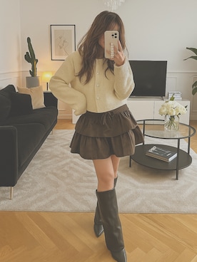 「SHEEN（シーン）のアイテム」を使った、Riri.velyさん（レディース・152cm）の秋コーディネート