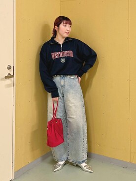 「アイテム（スウェット）」を使った、kanamiさん（レディース・159cm・20代）の秋コーディネート