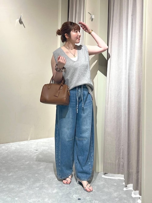 LOWRYS FARM イージーバレルデニムパンツ 289799 LOWRYS FARMのパンツ