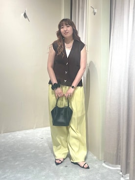 「アイテム（ベスト）」を使った、kanamiさん（レディース・159cm・20代）の夏コーディネート
