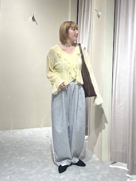 「LOWRYS FARM（ローリーズファーム）のヤワラカルイ２ＷＡＹショルダーＢＡＧ 115210（ショルダーバッグ、ブラウン系）」を使った、kanamiさん（レディース）の春コーディネート