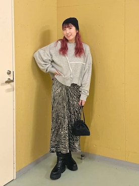 「アイテム（スウェット）」を使った、kanamiさん（レディース・159cm・20代）の秋コーディネート
