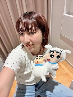 「LOWRYS FARM（ローリーズファーム）のドレーププルオーバーSS 1053677（Tシャツ/カットソー、ベージュ系）」を使った、kanamiさん（レディース）の夏コーディネート
