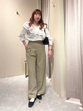 「アイテム（バレエシューズ、その他）」を使った、kanamiさん（レディース・159cm）の春コーディネート