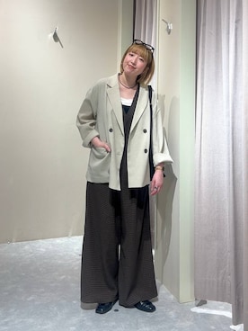 「LOWRYS FARM（ローリーズファーム）のヤワラカルイ２ＷＡＹショルダーＢＡＧ 115210（ショルダーバッグ、ブラック系）」を使った、kanamiさん（レディース）の春コーディネート