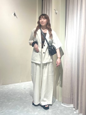 「アイテム（テーラードジャケット）」を使った、kanamiさん（レディース・159cm・20代）の夏コーディネート