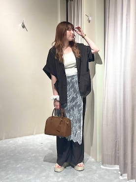 「LOWRYS FARM（ローリーズファーム）のアイテム（ベルト）」を使った、kanamiさん（レディース・159cm）の秋コーディネート