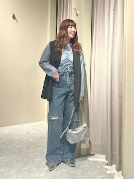 「アイテム（パンプス）」を使った、kanamiさん（レディース・159cm・20代）の春コーディネート