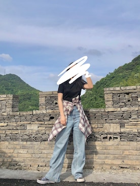 「基础款」｜「アイテム（パンツ）」を使った、-Sugalt-さん（レディース・162cm）の秋コーディネート