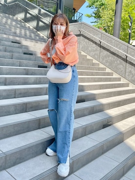 「ごきげんウィーク」｜「アイテム（キャミソール）」を使った、おみほさん（レディース・154cm）の春コーディネート