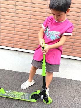 「アイテム（サンダル）」を使った、SHUNKIさん（キッズ・120cm）の夏コーディネート