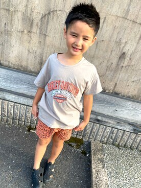 「アイテム（サンダル）」を使った、SHUNKIさん（キッズ・120cm）の夏コーディネート