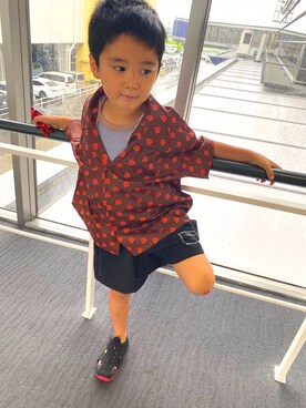 「アイテム（サンダル）」を使った、SHUNKIさん（キッズ・120cm）の夏コーディネート