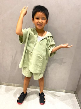 「アイテム（サンダル）」を使った、SHUNKIさん（キッズ・120cm）の夏コーディネート