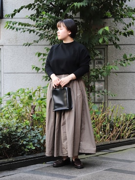 「D.M.G.（ドミンゴ）のアイテム」を使った、Domingo officeさん（レディース・154cm）の秋コーディネート