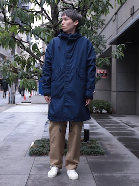 「OMNIGOD（オムニゴッド）のアイテム」を使った、Domingo officeさん（メンズ・176cm）の冬コーディネート