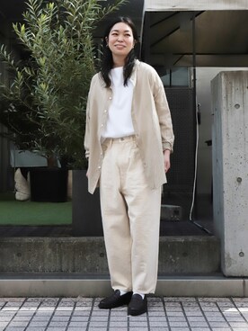 デニムパンツを使った 同系色コーデ のレディース人気ファッションコーディネート Wear