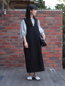 「ドミンゴ」｜「アイテム（ワンピース/ドレス）」を使った、Domingo officeさん（レディース・157cm）の夏コーディネート