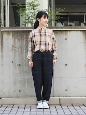 「D.M.G.（ドミンゴ）のアイテム」を使った、Domingo officeさん（レディース・157cm）の秋コーディネート