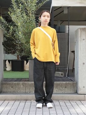 「OMNIGOD（オムニゴッド）のアイテム」を使った、Domingo officeさん（レディース・155cm）の春コーディネート