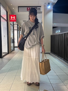 「アイテム（サンダル）」を使った、shizukü    さん（レディース・173cm）の夏コーディネート