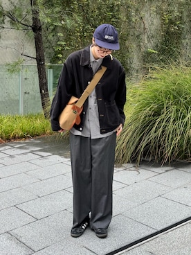 「アイテム（カバーオール）」を使った、shizukü    さん（レディース・173cm）の秋コーディネート