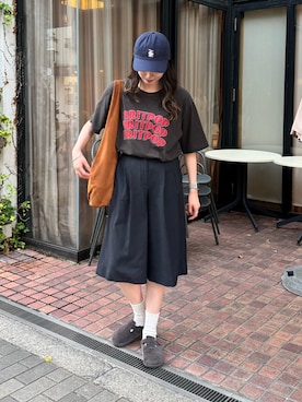 「アイテム（ソックス/靴下、ベージュ系）」を使った、shizukü    さん（レディース・173cm）の夏コーディネート
