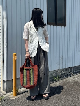 「アイテム（スウェットパンツ）」を使った、shizukü    さん（レディース・173cm・20代）の夏コーディネート