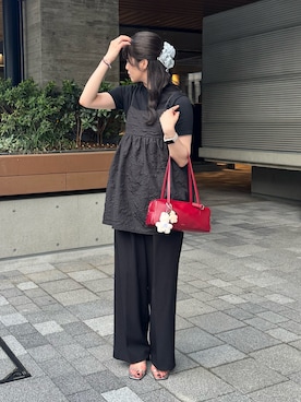 「アイテム（スラックス）」を使った、shizukü    さん（レディース・173cm・20代）の夏コーディネート