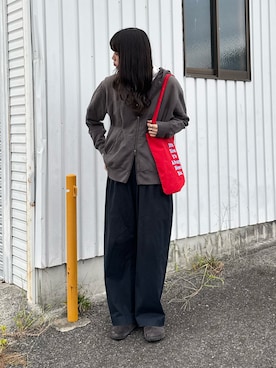 「アイテム（パーカー）」を使った、shizukü    さん（レディース・173cm）の秋コーディネート