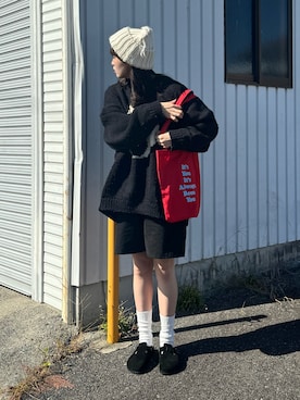 「アイテム（サンダル）」を使った、shizukü    さん（レディース・173cm）の秋コーディネート