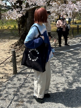 「LABOUR AND WAIT（レイバーアンドウェイト）のアイテム」を使った、shizukü    さん（レディース・173cm）の春コーディネート