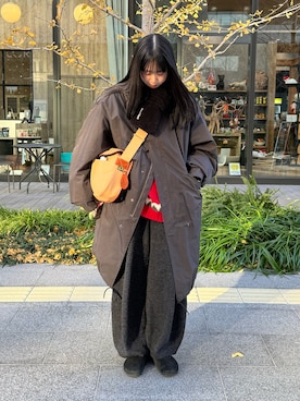 「アイテム（サンダル）」を使った、shizukü    さん（レディース・173cm・20代）の冬コーディネート