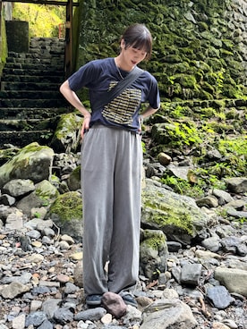 「アイテム（スウェットパンツ）」を使った、shizukü    さん（レディース・173cm・20代）の夏コーディネート