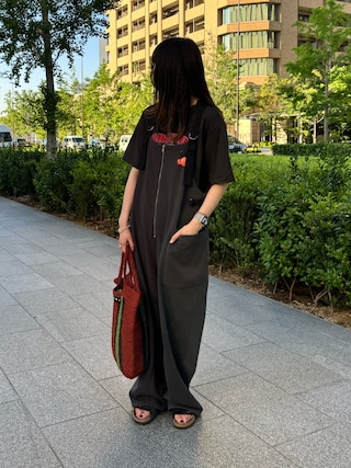 「BIRKENSTOCK(ビルケンシュトック)のZurich Suede【レギュラー幅】ユニセックス(サンダル)」を使った、shizukü さん(レディース・173cm)の夏コーディネート