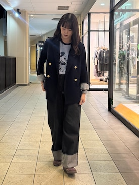 「アイテム（テーラードジャケット）」を使った、shizukü    さん（レディース・173cm）の秋コーディネート